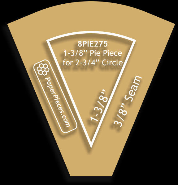 2-3/4" Diameter Pie Circles