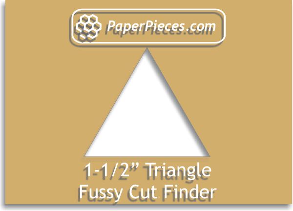 1-1/2" Equilateral Triangle Fussy Cut Finder