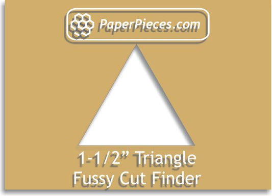 1-1/2" Equilateral Triangle Fussy Cut Finder