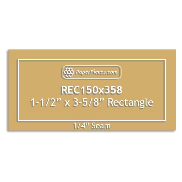1-1/2" x 3-5/8" Rectangle