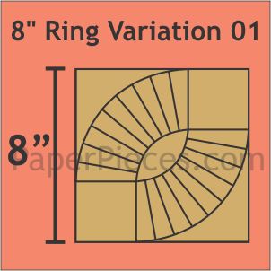 8" Double Wedding Ring Variation 01