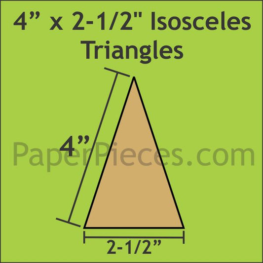 4" x 2-1/2" Isosceles Triangle