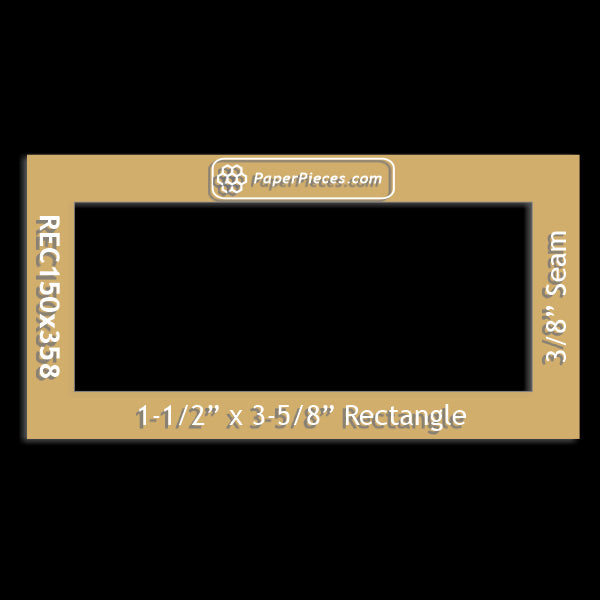 1-1/2" x 3-5/8" Rectangle