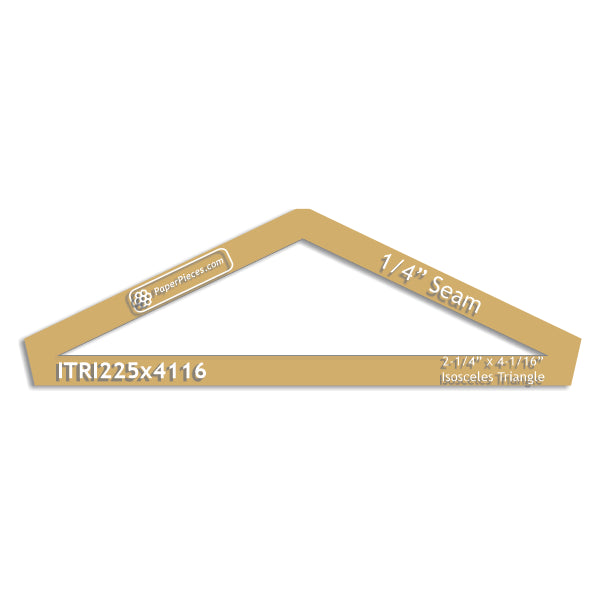 2-1/4" x 4-1/16" Isosceles Triangle