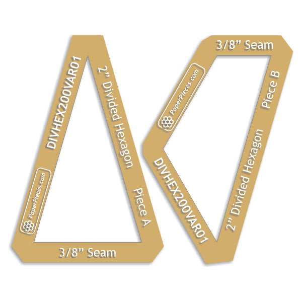 2" Divided Hexagon Variation 02