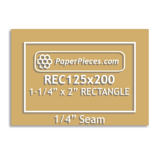 1-1/4" x 2" Rectangle