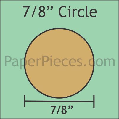 7/8" Circles – Paper Pieces