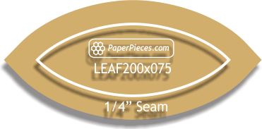 2" x 3/4" Leaf