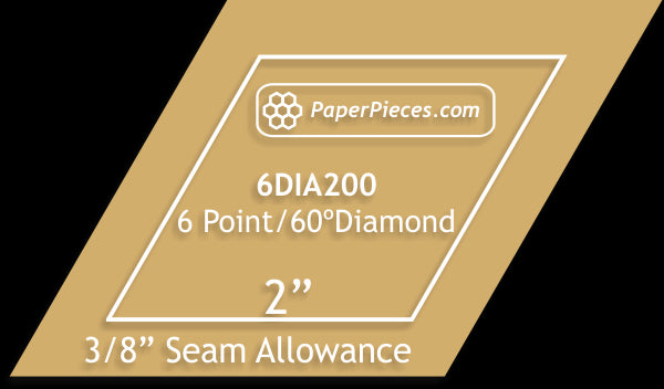 2" 6 Point Diamonds