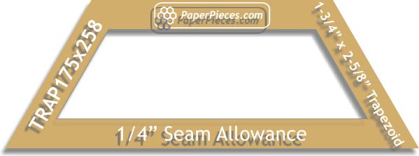 1-3/4" x 2-5/8" Trapezoid