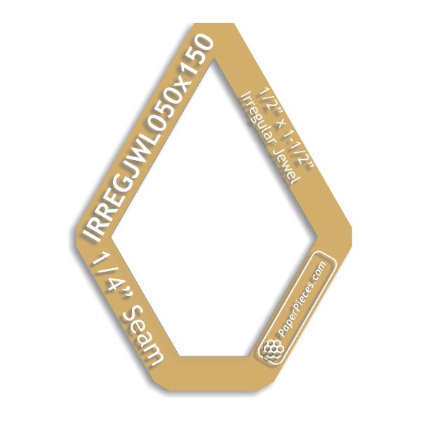1/2" x 1-1/2" Irregular Jewel