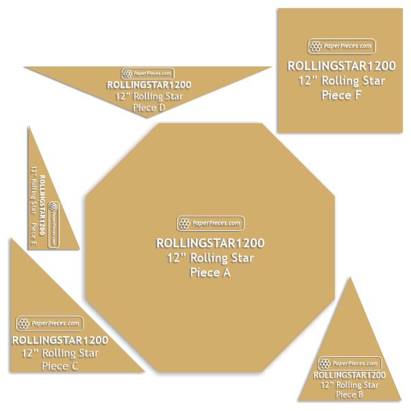 12" Rolling Star by Mary Koval