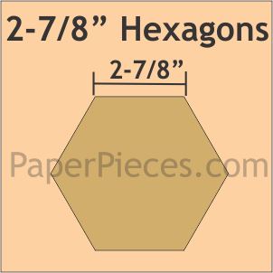 2-7/8" Hexagons