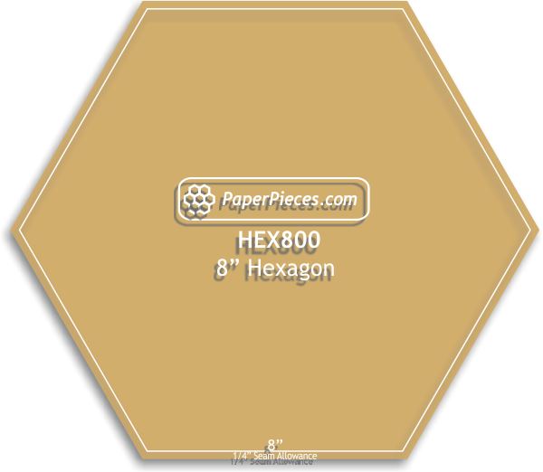 8" Hexagons