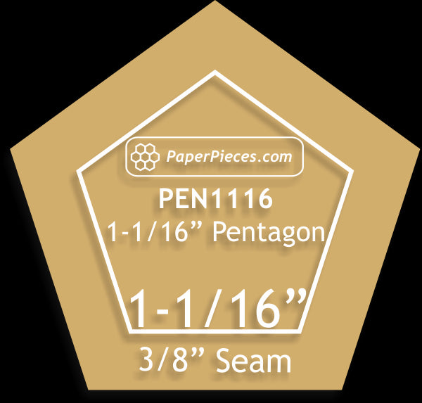 1-1/16" Pentagons