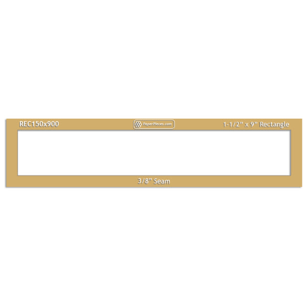 1-1/2" x 9" Rectangle
