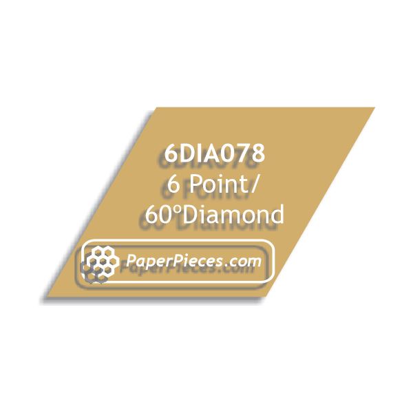 7/8" 6 Point-60 Degree Diamonds