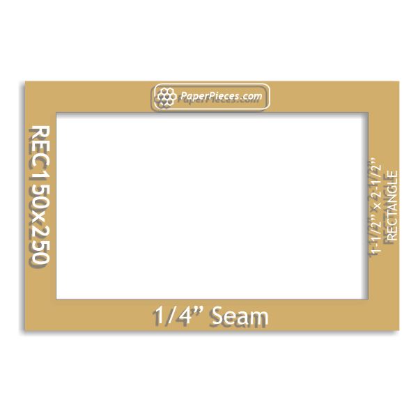 1-1/2" x 2-1/2" Rectangle