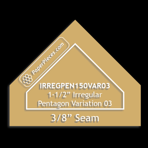 1-1/2" Irregular Pentagon Variation 03