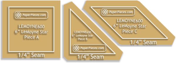6" LeMoyne Star Block