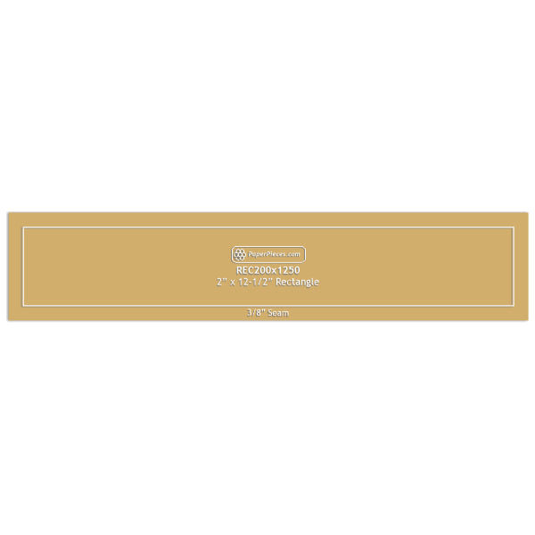 2" x 12-1/2" Rectangle