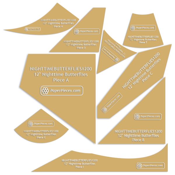 12" Nighttime Butterflies