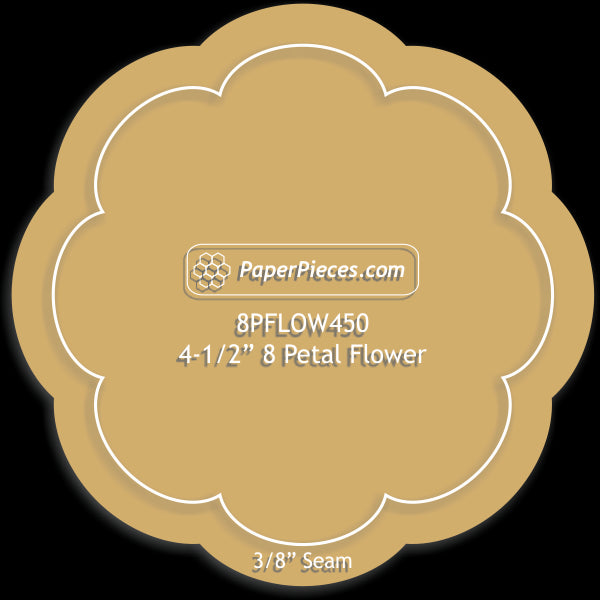 4-1/2" 8 Petal Flower