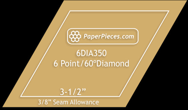 3-1/2" 6 Point Diamonds
