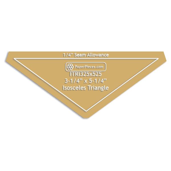3-1/4" x 5-1/4" Isosceles Triangle