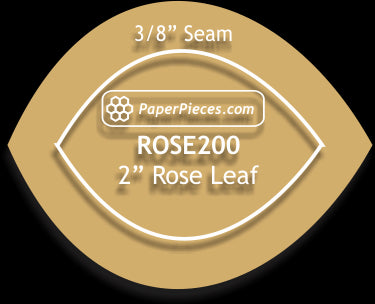 2" Rose Leaf