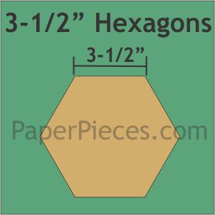 3-1/2" Hexagons