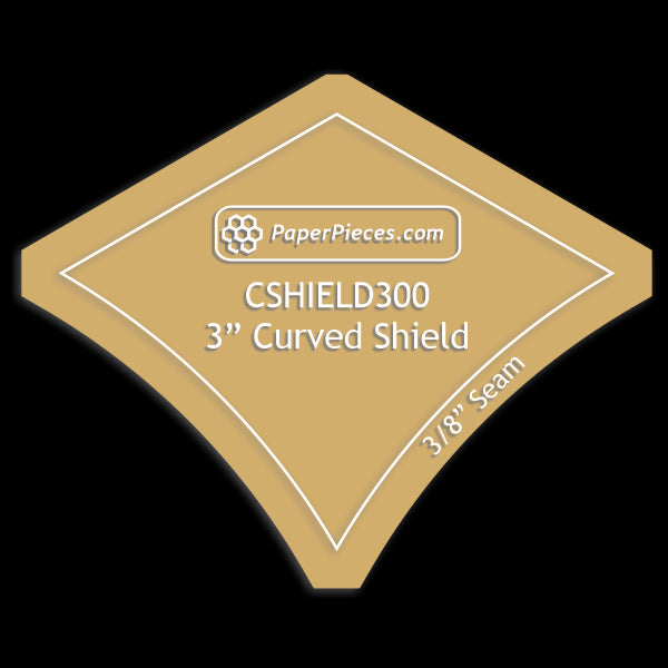 3" Curved Shield