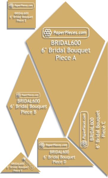 6" Bridal Bouquet Block