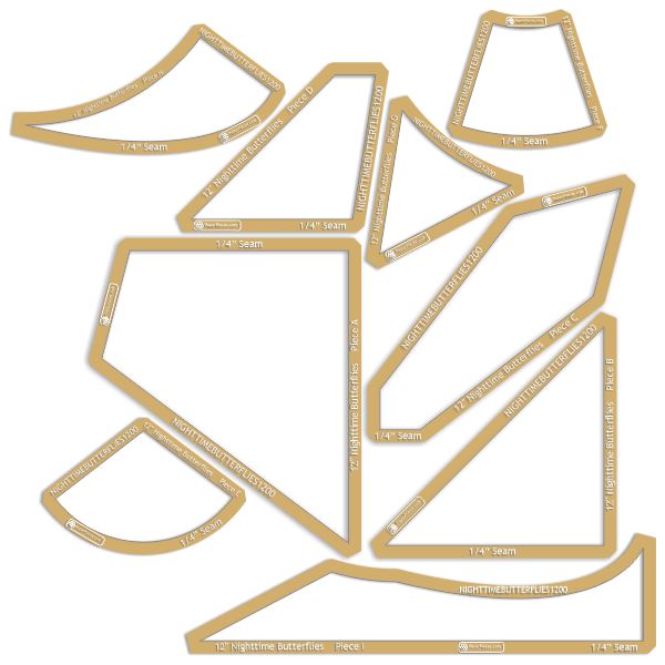 12" Nighttime Butterflies