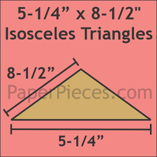 5-1/4" x 8-1/2" Isosceles Triangle