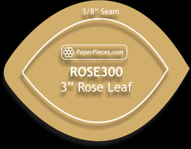 3" Rose Leaf