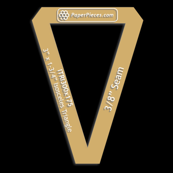 3" x 1-3/4" Isosceles Triangle