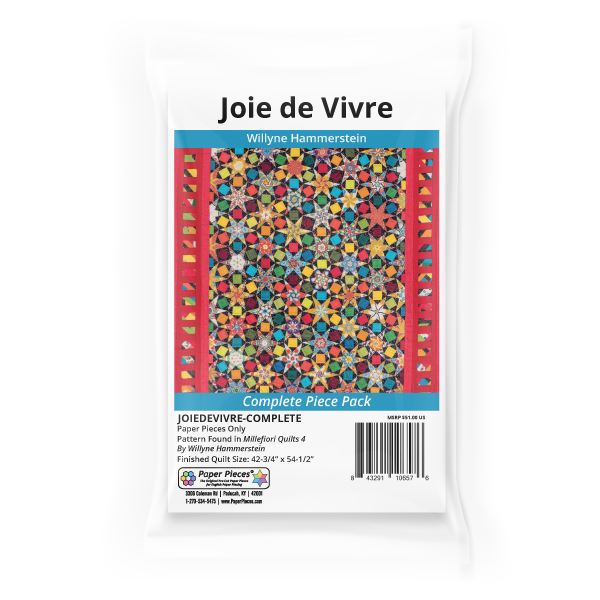 Joie de Vivre found in Millefiori Quilts 4 by Willyne Hammerstein