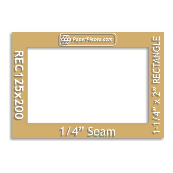 1-1/4" x 2" Rectangle