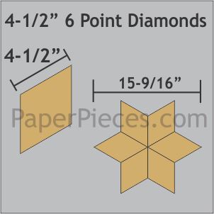4-1/2" 6 Point Diamonds