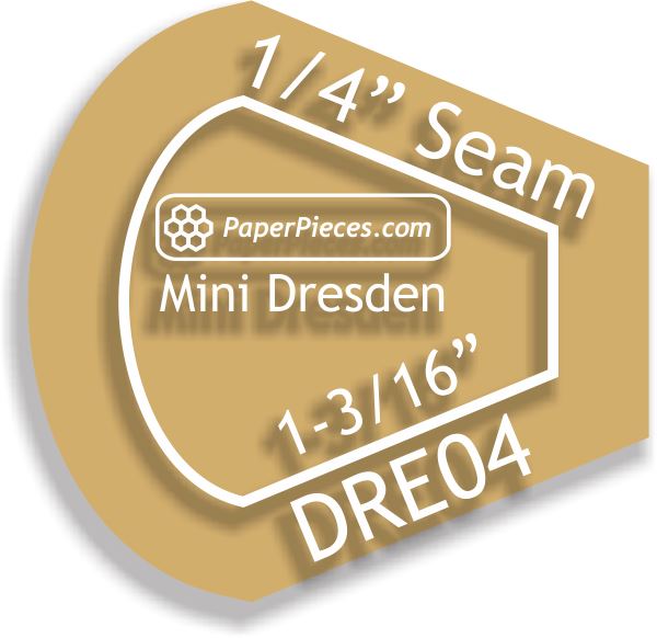 3" 8 Petal Miniature Dresden Plates