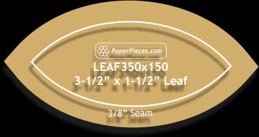 3-1/2" x 1-1/2" Leaf