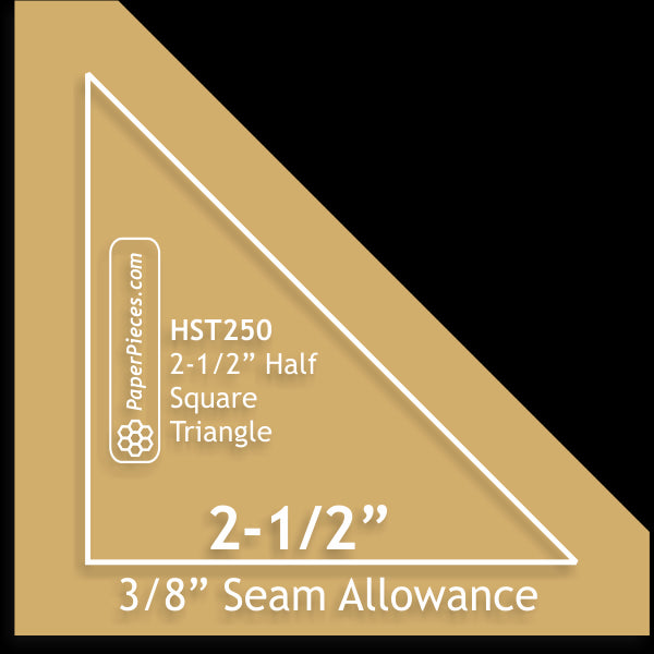 2-1/2"  Half Square Triangles