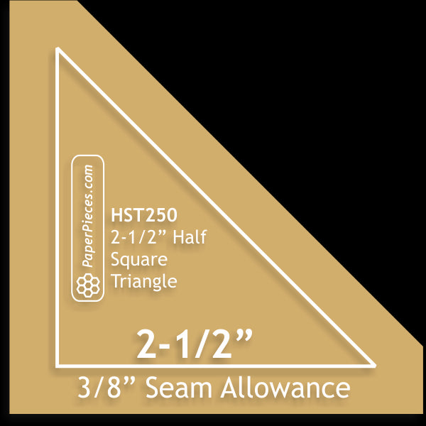 2-1/2" Half Square Triangles
