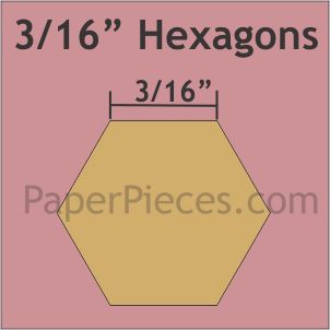 13/16" Hexagons