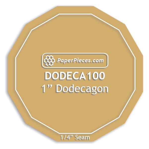 1" Dodecagon