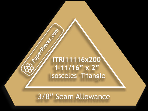 1-11/16" x 2" Isosceles Triangles