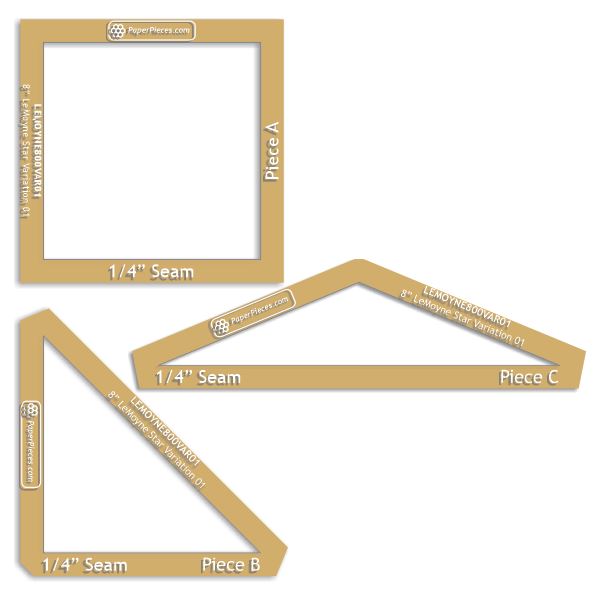 8" Lemoyne Star Variation 01