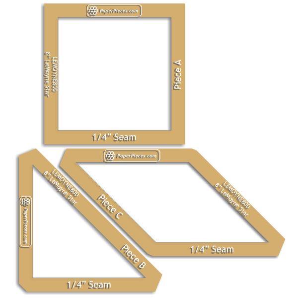 7" Lemoyne Star Block