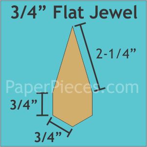 3/4" Flat Jewels
